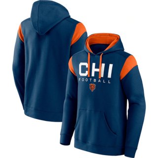 Chicago Bears Navy Call The Shot Pullover Hoodie