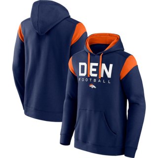 Denver Broncos Navy Call The Shot Pullover Hoodie
