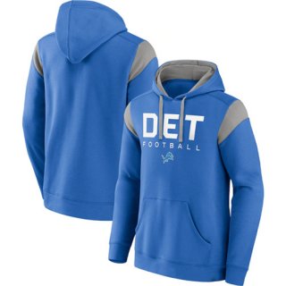Detroit Lions Blue Call The Shot Pullover Hoodie