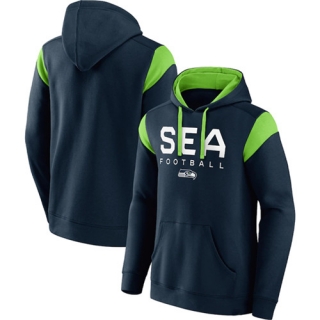 Seattle Seahawks Navy Call The Shot Pullover Hoodie