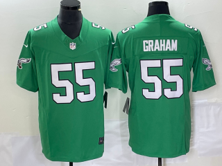 Philadelphia Eagles #55 Brandon Grahamr Green 2023 F.U.S.E. Vapor Untouchable Stitched