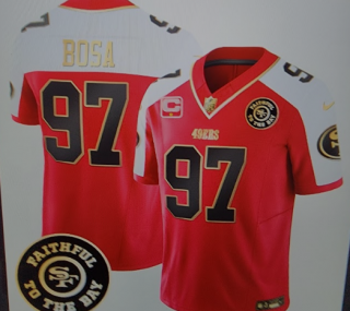 San Francisco 49ers #97 Nick Bosa#97 red jersey