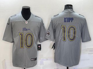 Los Angeles Rams #10 Cooper Kupp Gray With Patch Atmosphere Fashion Stitched
