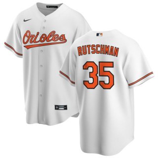 Baltimore Orioles #35 Adley Rutschman White Cool Base Stitched Jersey
