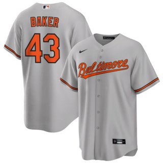 Baltimore Orioles #43 Bryan Baker Grey Cool Base Stitched Jersey