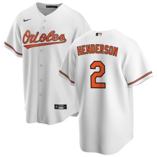 Baltimore Orioles #2 Gunnar Henderson White Cool Base Stitched Jersey