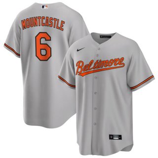 Baltimore Orioles #6 Ryan Mountcastle Grey Cool Base Stitched Jersey
