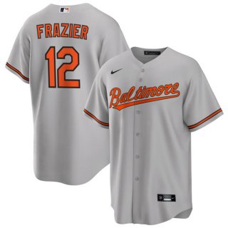 Baltimore Orioles #12 Adam Frazier Grey Cool Base Stitched Jersey