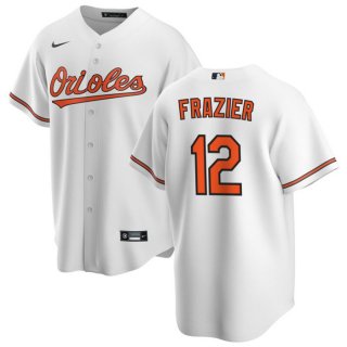 Baltimore Orioles #12 Adam Frazier White Cool Base Stitched Jersey
