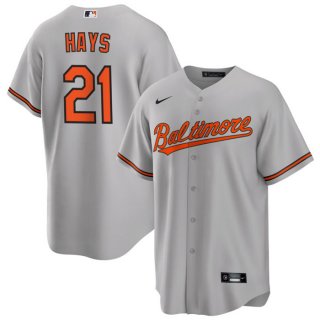 Baltimore Orioles #21 Austin Hays Grey Cool Base Stitched Jersey