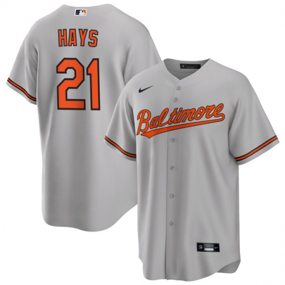 Baltimore Orioles #21 Austin Hays Grey Cool Base Stitched Jersey