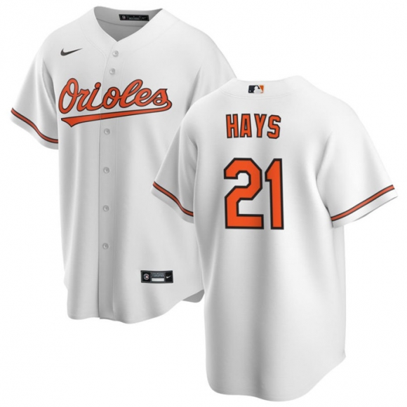 Baltimore Orioles #21 Austin Hays White Cool Base Stitched Jersey