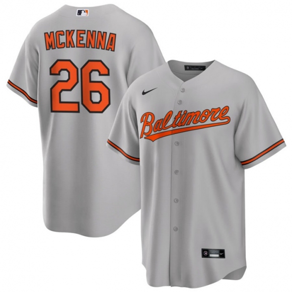 Baltimore Orioles #26 Ryan McKenna Grey Cool Base Stitched Jersey