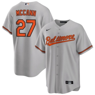 Baltimore Orioles #27 James McCann Grey Cool Base Stitched Jersey
