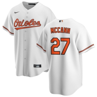Baltimore Orioles #27 James McCann White Cool Base Stitched Jersey