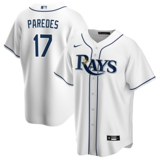 Tampa Bay Rays #17 Isaac Paredes White Cool Base Stitched Baseball Jersey