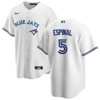 Toronto Blue Jays #5 Santiago Espinal White Cool Base Stitched Jersey