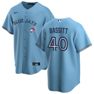 Toronto Blue Jays #40 Chris Bassitt Light Blue Cool Base Stitched Jersey