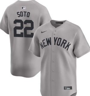 New York Yankees #22 Juan Soto gray jersey