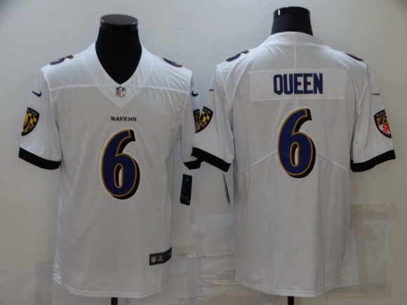 Baltimore Ravens #6 white limited jersey