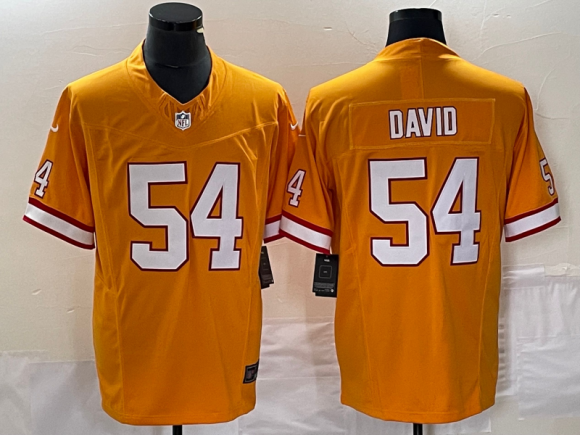 Tampa Bay Buccaneers #54 Lavonte David Orange Throwback Limited Stitched