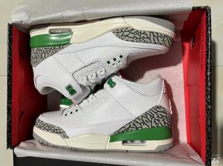jordan 3 white green men shoes 40-47