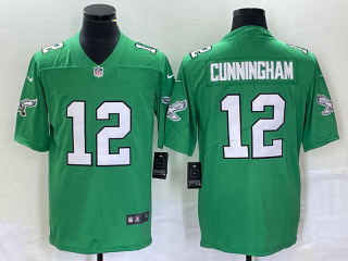 Philadelphia Eagles #12 Randall Cunningham Green Stitched Football Jersey