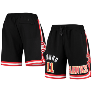 Atlanta Hawks #11 Trae Young Black Shorts