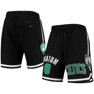 Boston Celtics #0 Jayson Tatum Black Shorts