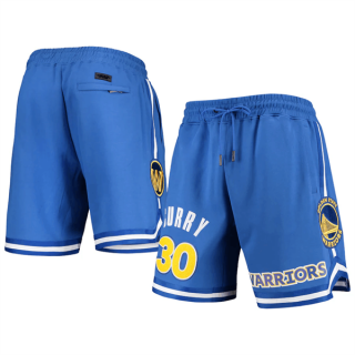 Golden State Warriors #30 Stephen Curry Blue Shorts