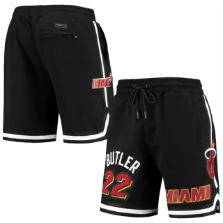 Miami Heat #22 Jimmy Butler Black Shorts