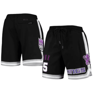 Sacramento Kings #5 De'Aaron Fox Black Shorts