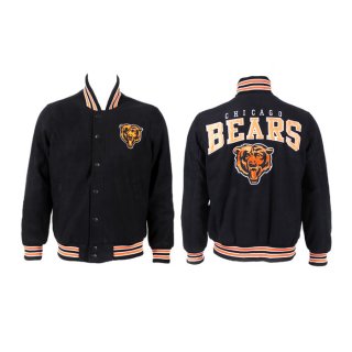 Chicago Bears Black Stitched Jacket