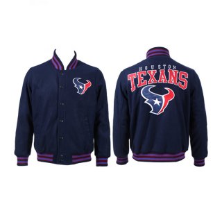 Houston Texans Navy Stitched Jacket