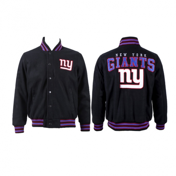 New York Giants Black Stitched Jacket
