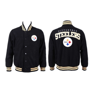 Pittsburgh Steelers Black Stitched Jacket