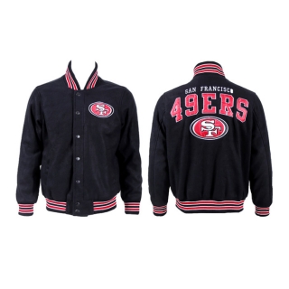 San Francisco 49ers Black Stitched Jacket