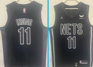 Brooklyn Nets #11 Kyrie Irving black jersey