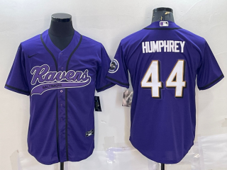 Baltimore Ravens #44 Marlon Humphrey Purple Vapor Untouchable Limited Stitched