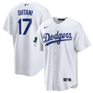Los Angeles Dodgers #17 Shohei Ohtani White 2024 World Tour Seoul Series Home Stitched