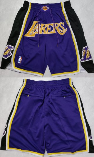Los Angeles Lakers Purple Shorts (Run Small)