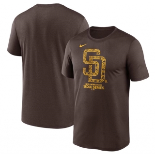 San Diego Padres Brown 2024 World Tour Seoul Series Legend Performance T-Shirt