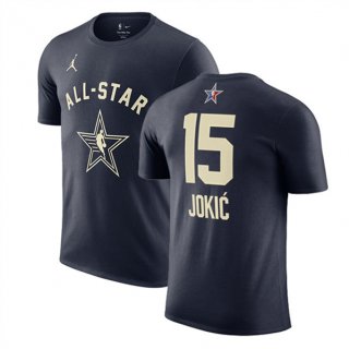 2024 All-Star #15 Nikola Jokic Navy T-Shirt