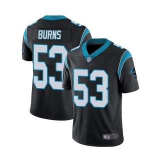 Carolina Panthers #53 Brian Burns Black Vapor Untouchable Limited Stitched