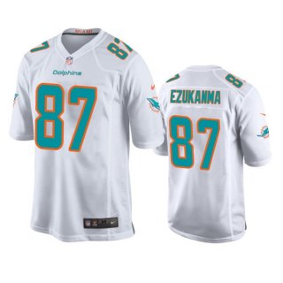 Miami Dolphins #87 Erik Ezukanma White Stitched Football Game Jersey