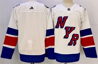 New York Rangers Blank White 2023-2024 Stadium Series Stitched Jersey