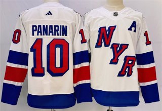 New York Rangers #10 Artemi Panarin White 2023-2024 Stadium Series Stitched Jersey