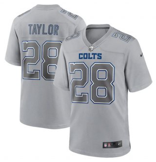Indianapolis Colts #28 Jonathan Taylor Gray Atmosphere Fashion Stitched
