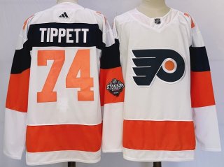 Philadelphia Flyers #74 Owen Tippett White 2023-2024 Stadium Series Stitched Jersey