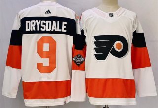 Philadelphia Flyers #9 Jamie Drysdale White 2023-2024 Stadium Series Stitched Jersey